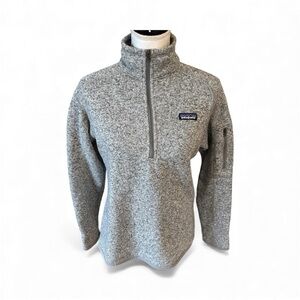 Patagonia Women's Gray Better Sweater 1/4 Zip Fleece Size Medium Outdoor Hiking